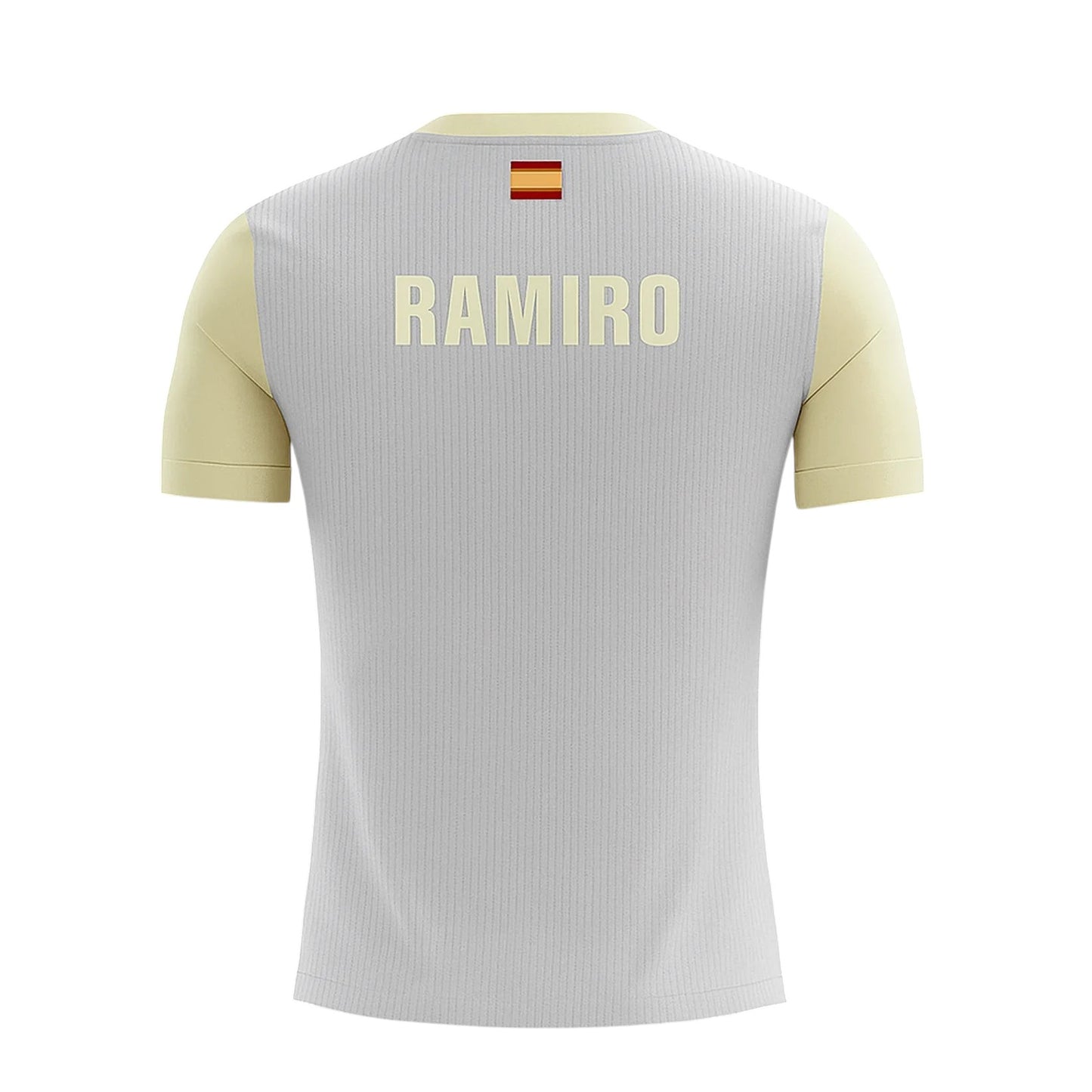 Camiseta de Pádel Gris y Amarilla Personalizada - Sarposhop