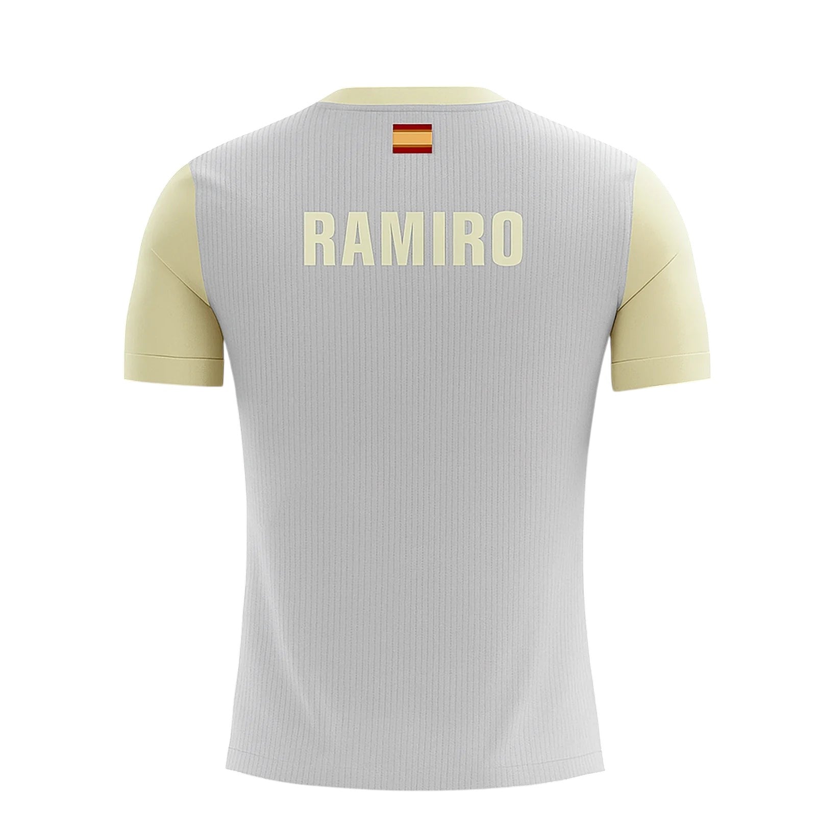 Camiseta de Pádel Gris y Amarilla Personalizada - Sarposhop