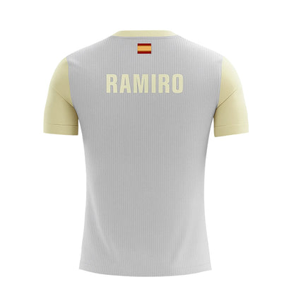 Camiseta de Pádel Gris y Amarilla Personalizada - Sarposhop