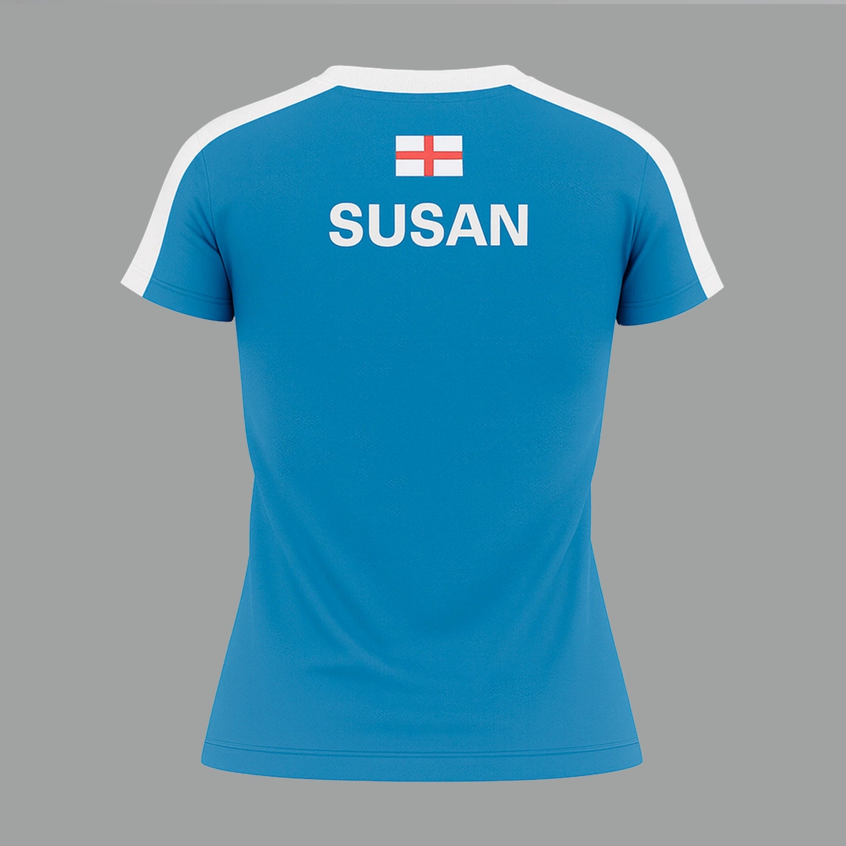 Camiseta de Pádel Mujer Azul y Blanca - Sarposhop