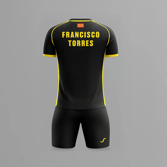 Conjunto de Pádel Negro y Amarillo