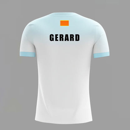 Camiseta de Pádel Blanca y Azul