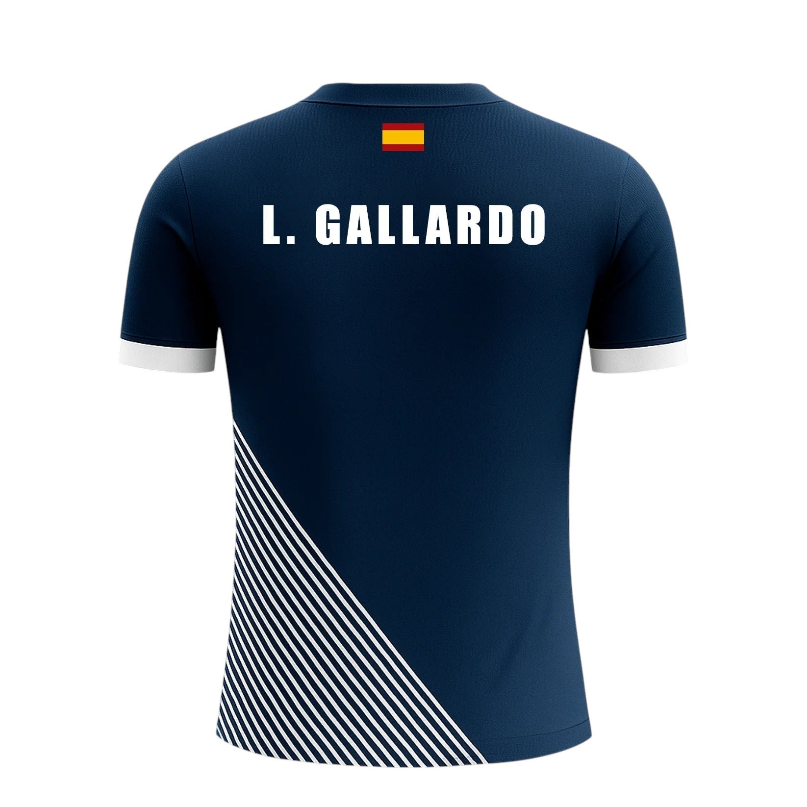Camiseta de Pádel Blanca y Azul Marino - Sarposhop