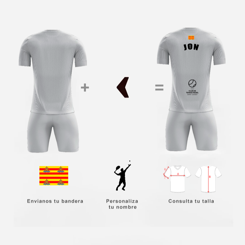 Crear camiseta de pádel personalizada