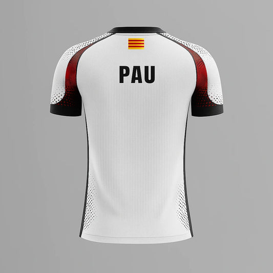 Camiseta de Pádel Blanca y Roja