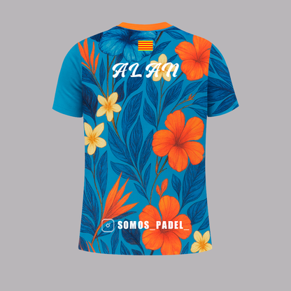 Camiseta de Pádel Estampado Floral