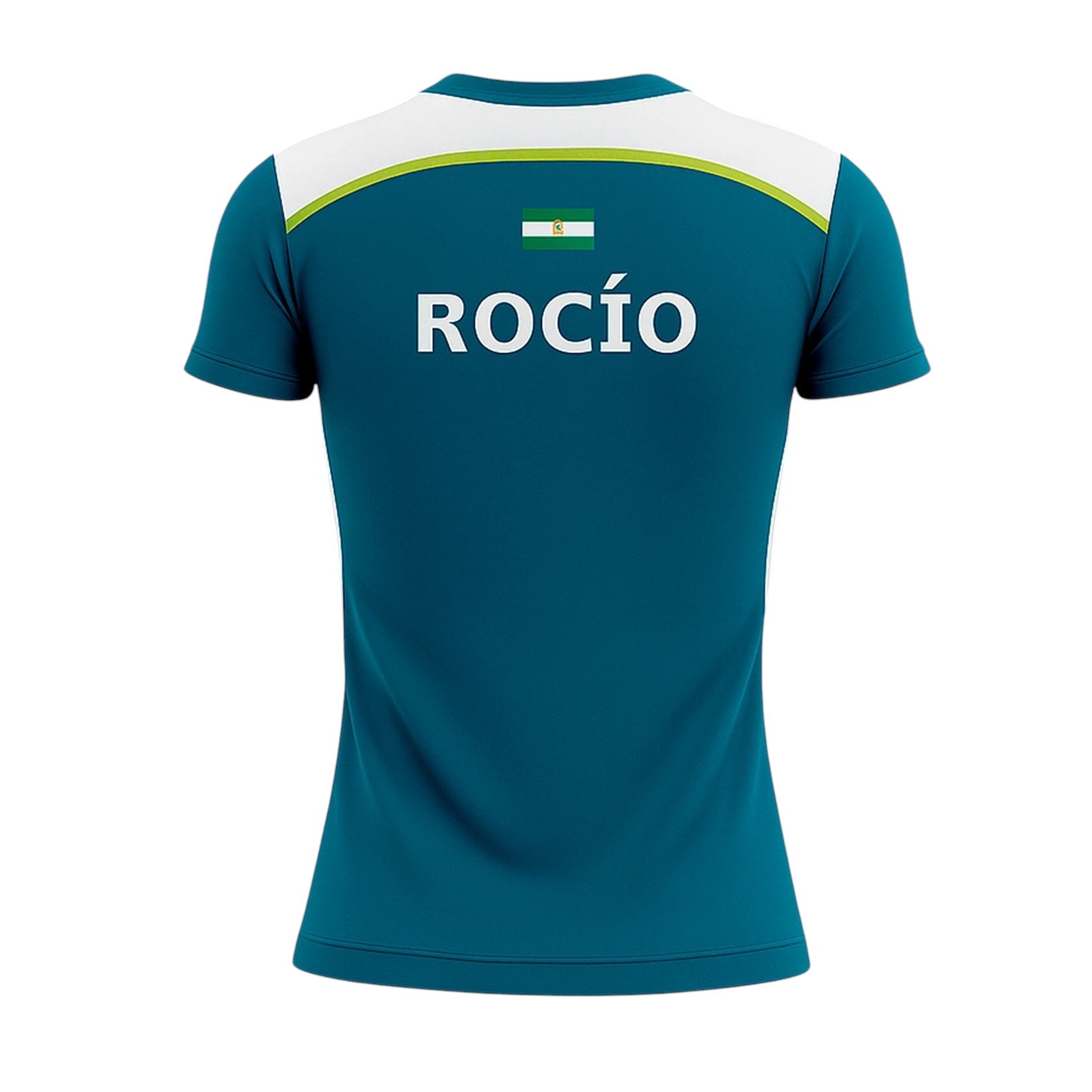 Camiseta de Pádel Mujer Verde Oscuro y Blanca - Sarposhop