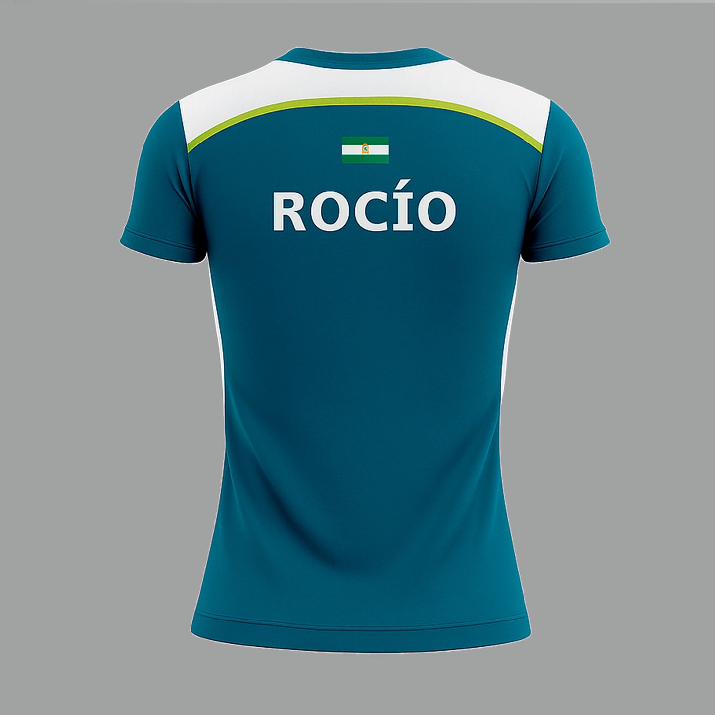 Camiseta de Pádel Mujer Verde Oscuro y Blanca - Sarposhop