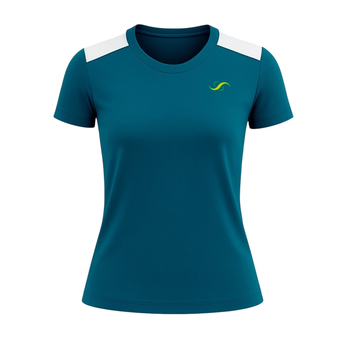 Camiseta de Pádel Mujer Verde Oscuro y Blanca - Sarposhop