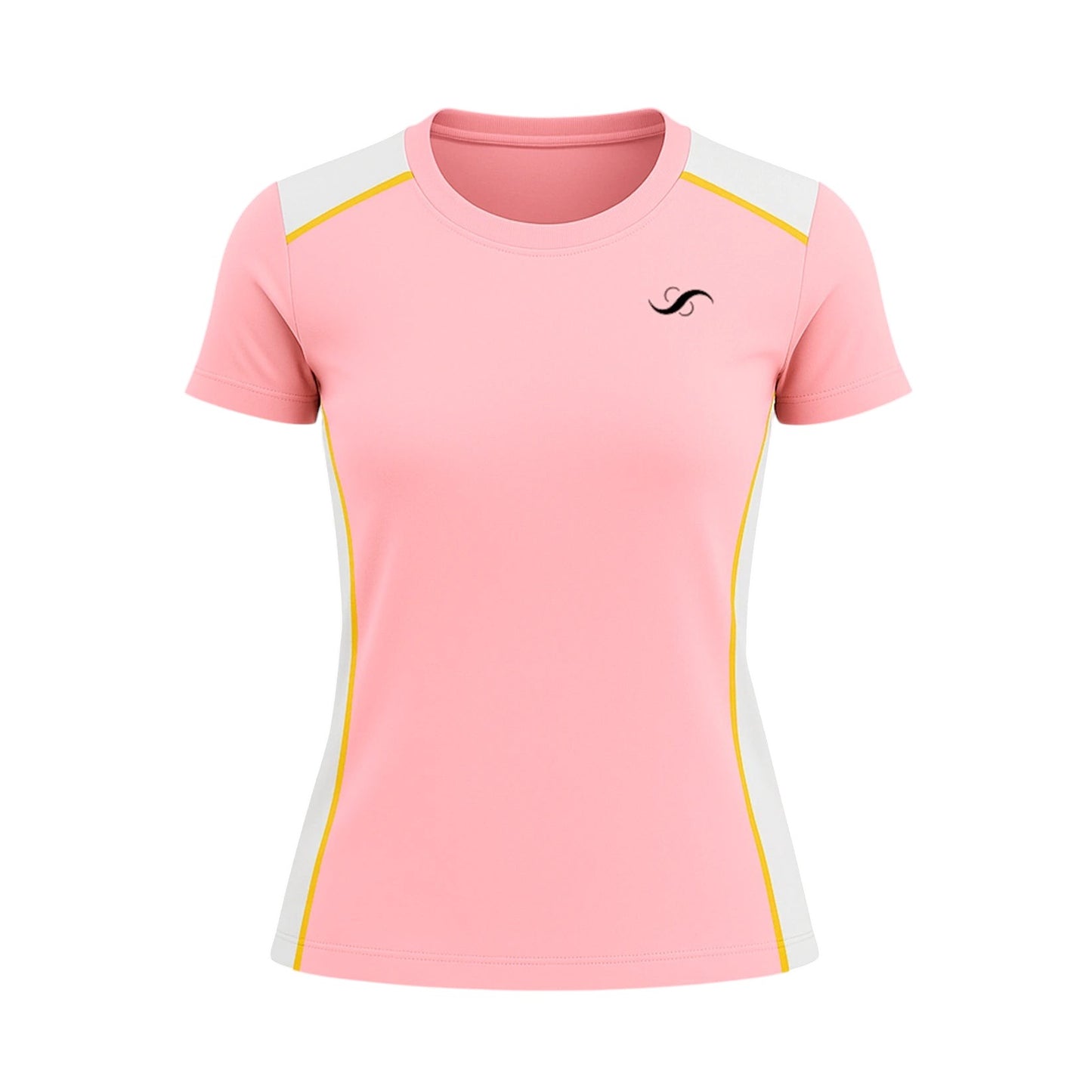 Camiseta de Pádel Mujer Rosa y Blanca - Sarposhop