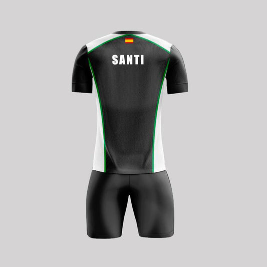 Conjunto de Pádel Negro y Verde