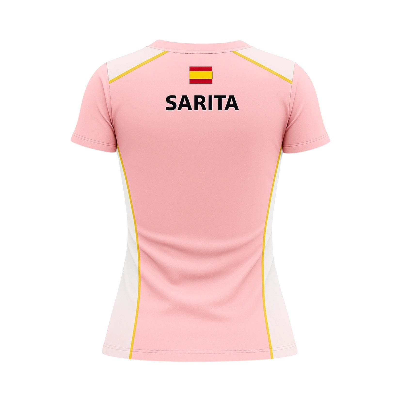 Camiseta de Pádel Mujer Rosa y Blanca - Sarposhop
