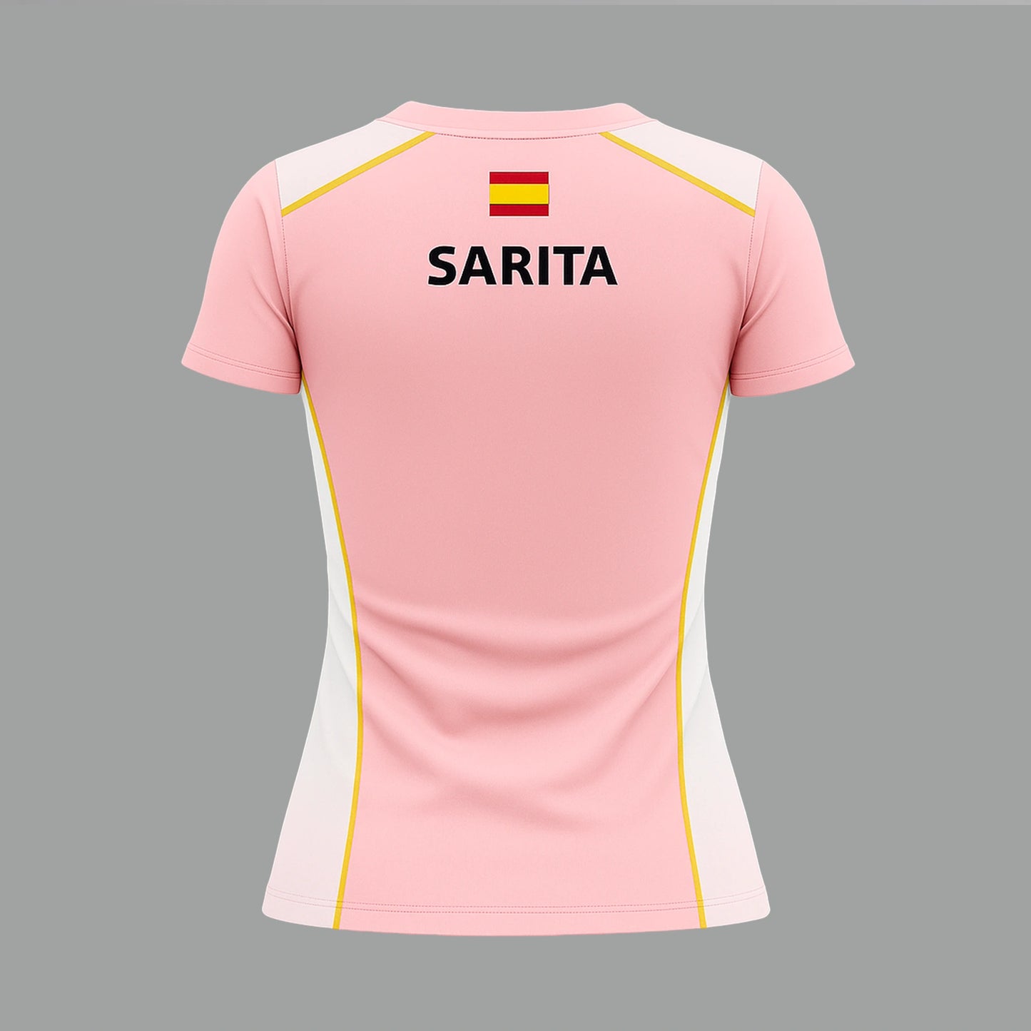 Camiseta de Pádel Mujer Rosa y Blanca - Sarposhop