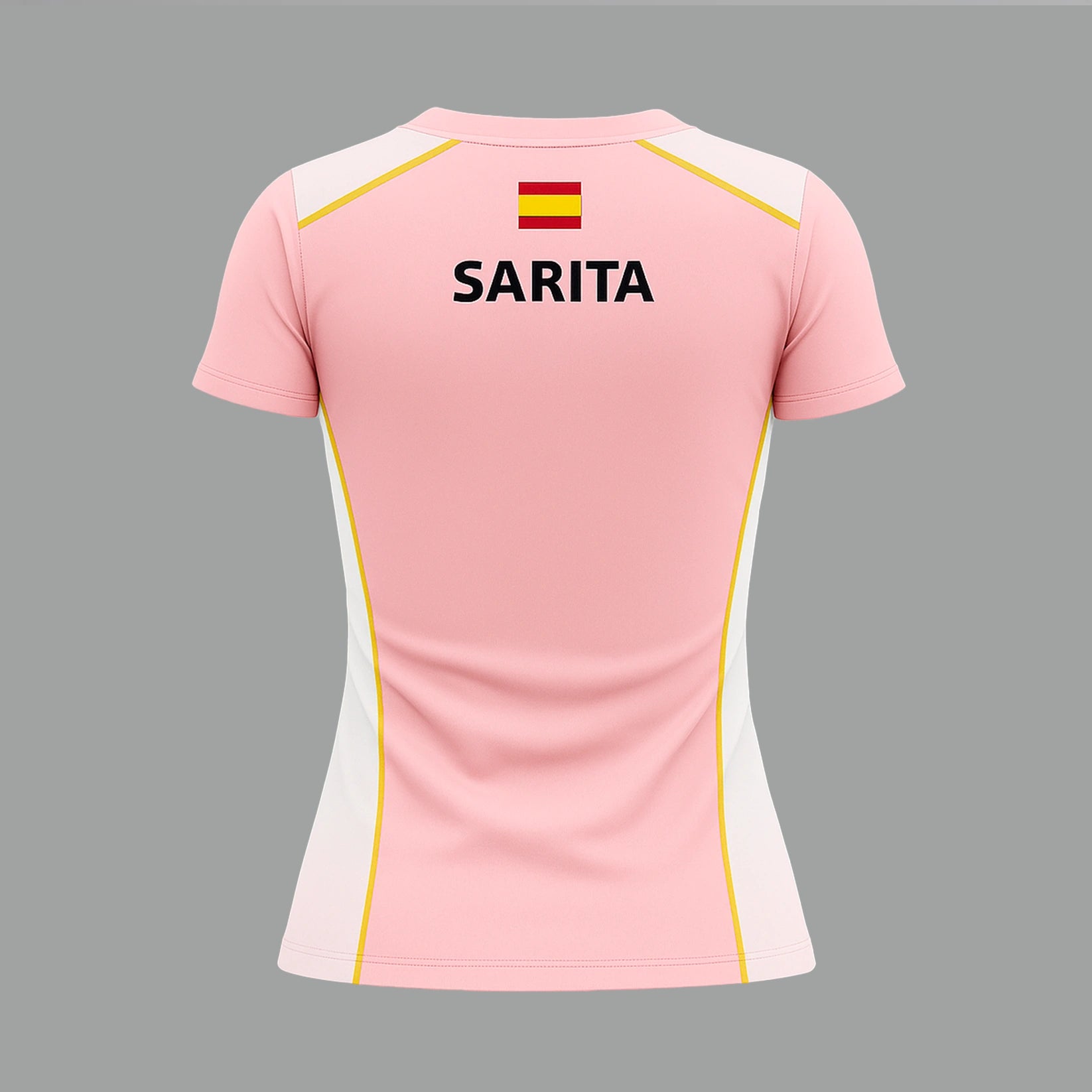 Camiseta de Pádel Mujer Rosa y Blanca - Sarposhop