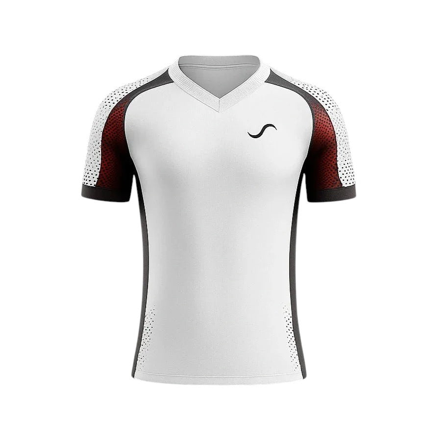 Camiseta de Pádel Blanca y Roja - Sarposhop