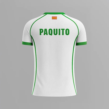 Camiseta de Pádel Blanca y Verde