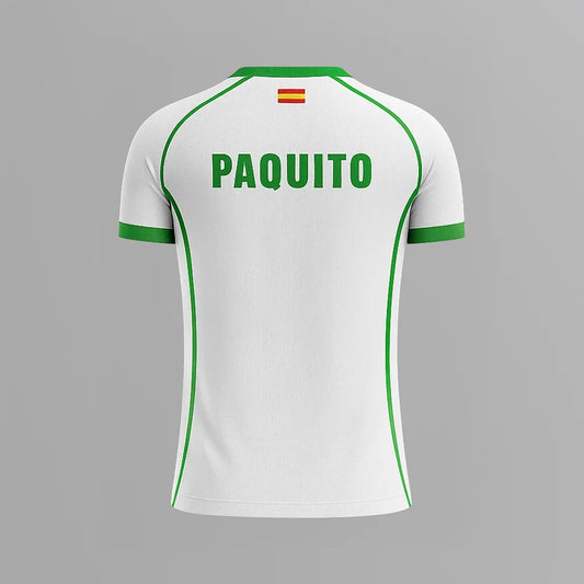 Camiseta de Pádel Blanca y Verde