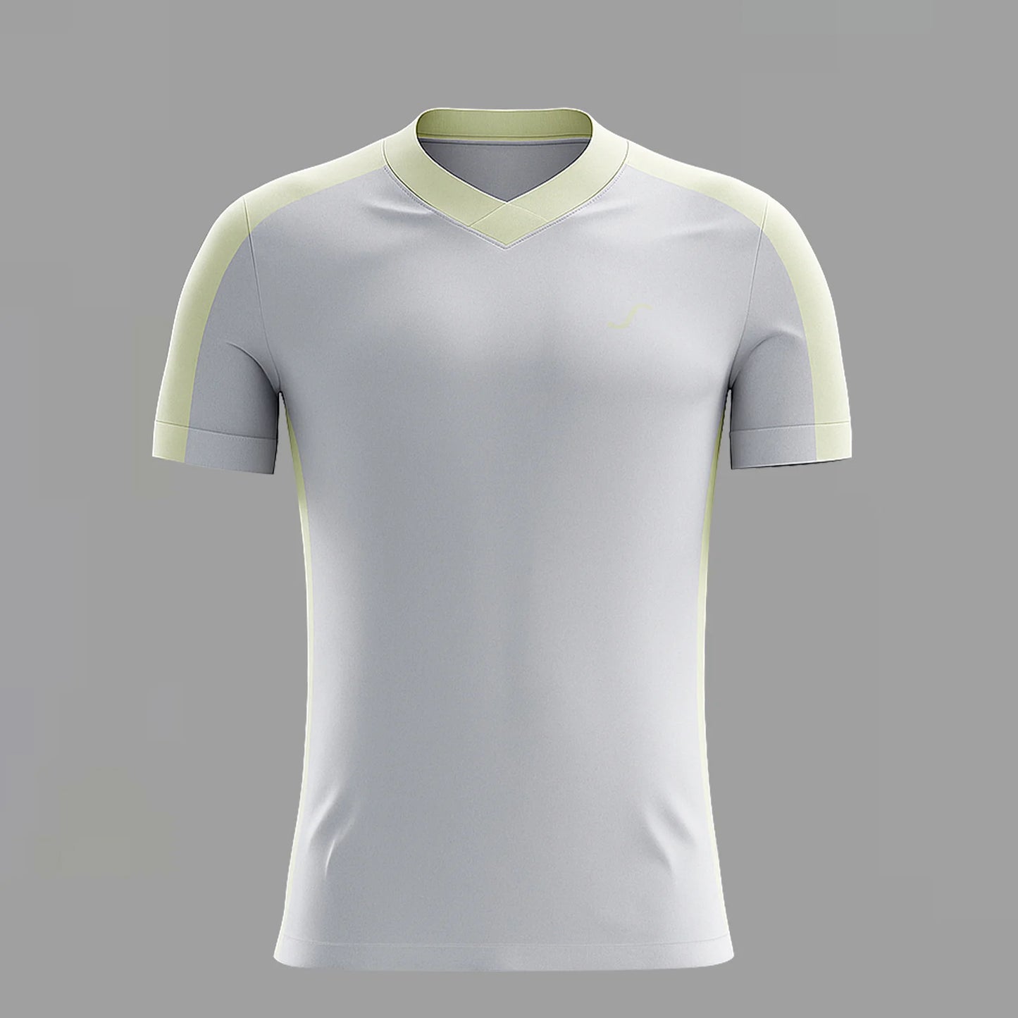 Camiseta de Pádel Gris y Amarilla Personalizada