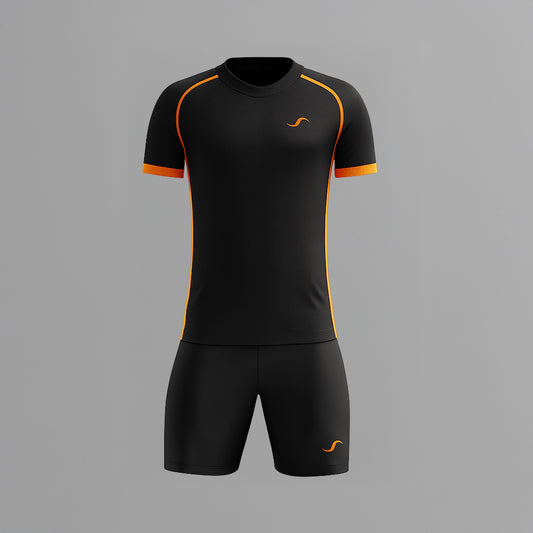 Conjunto de Pádel Negro y Naranja