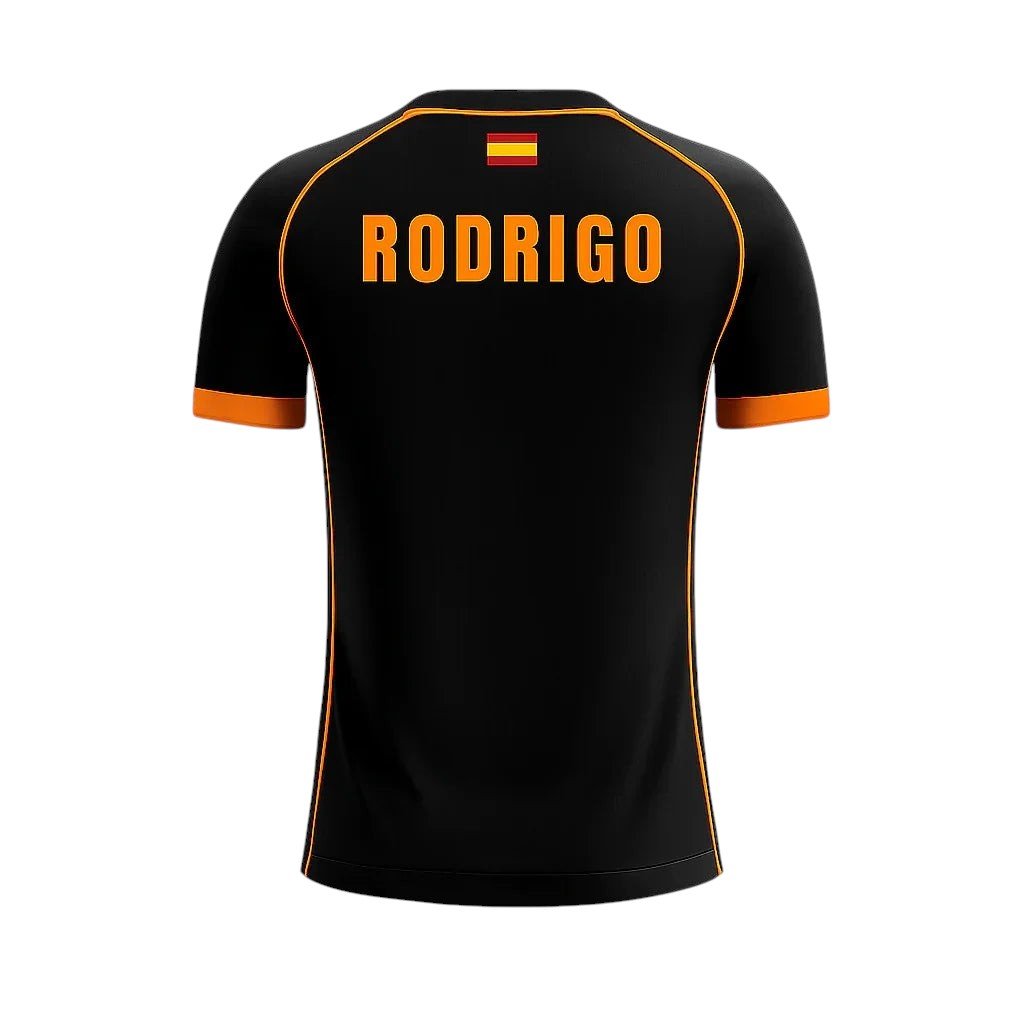 Camiseta de Pádel Negra y Naranja - Sarposhop