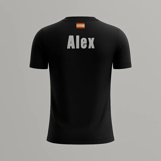 Camiseta de Pádel Negra y Blanca