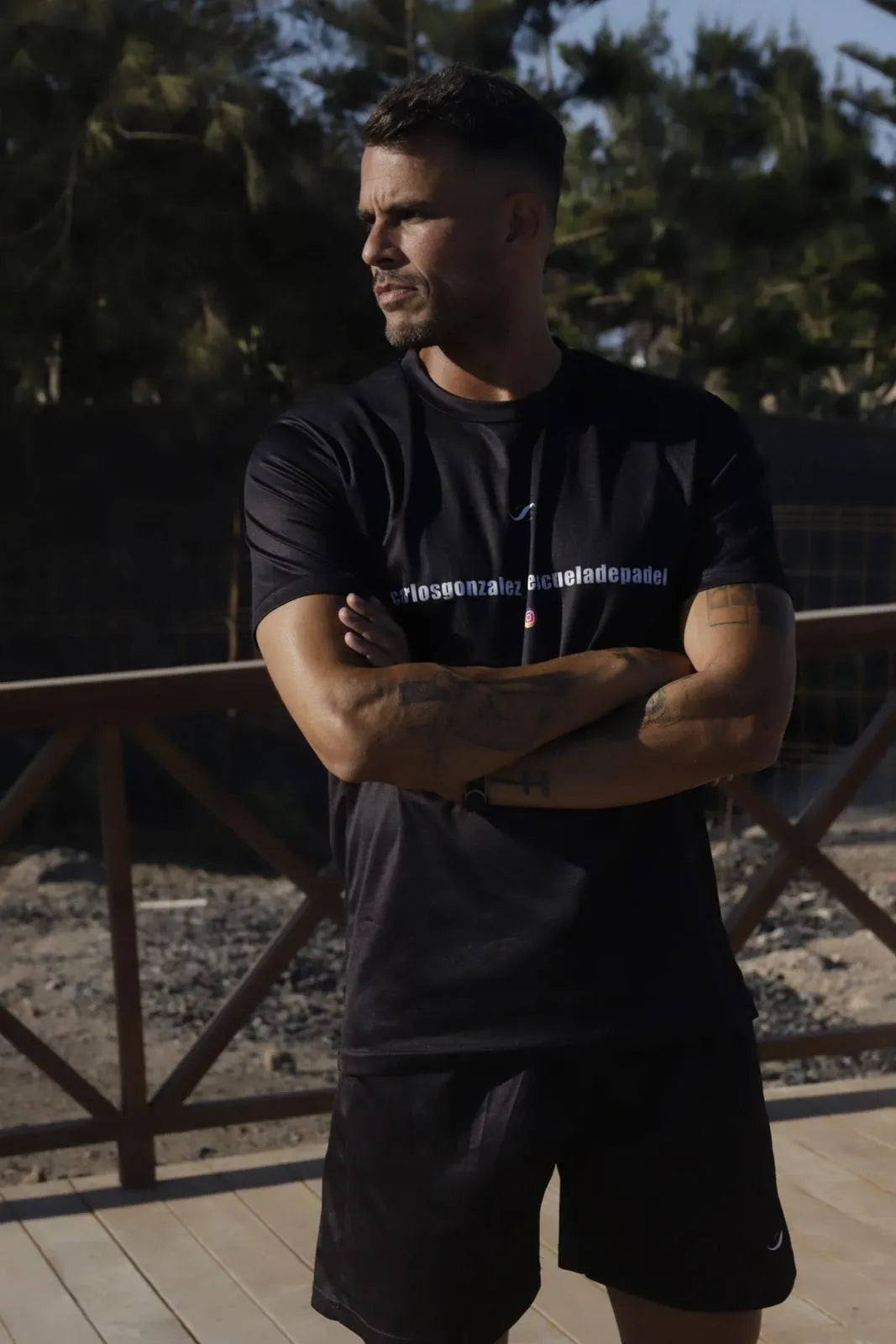 Camiseta de Pádel Negra - Sarposhop