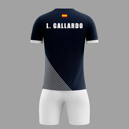 Conjunto de Pádel Azul Marino y Blanco