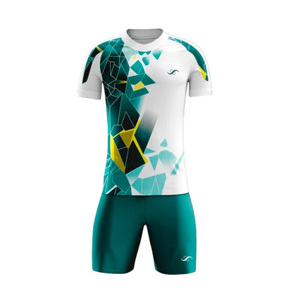 Conjunto de Pádel Blanco y Verde Geométrico - Sarposhop