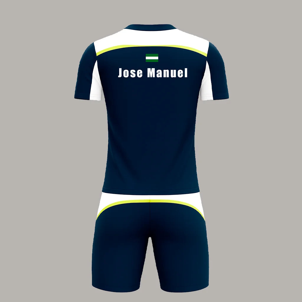 Conjunto de Pádel Azul Marino y Blanco