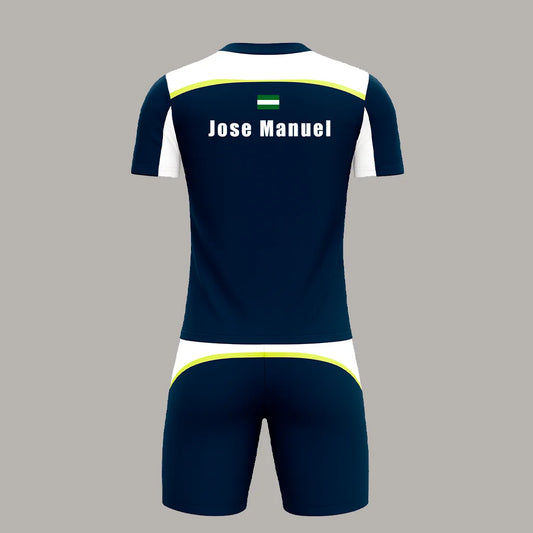 Conjunto de Pádel Azul Marino y Blanco