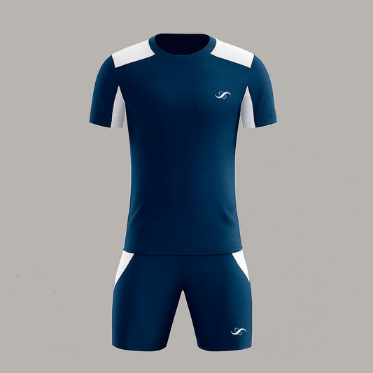 Conjunto de Pádel Azul Marino y Blanco