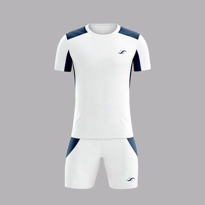 Conjunto de Pádel Personalizado Blanco y Azul Marino