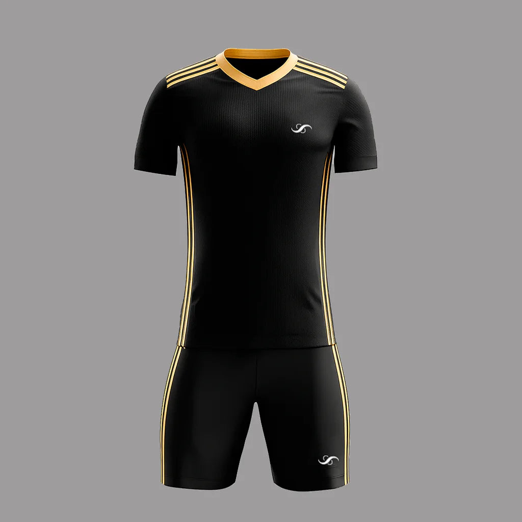 Conjunto de Pádel Negro y Amarillo