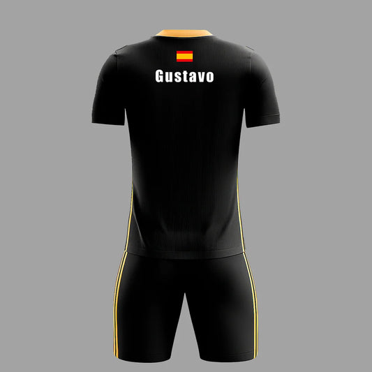 Conjunto de Pádel Negro y Amarillo