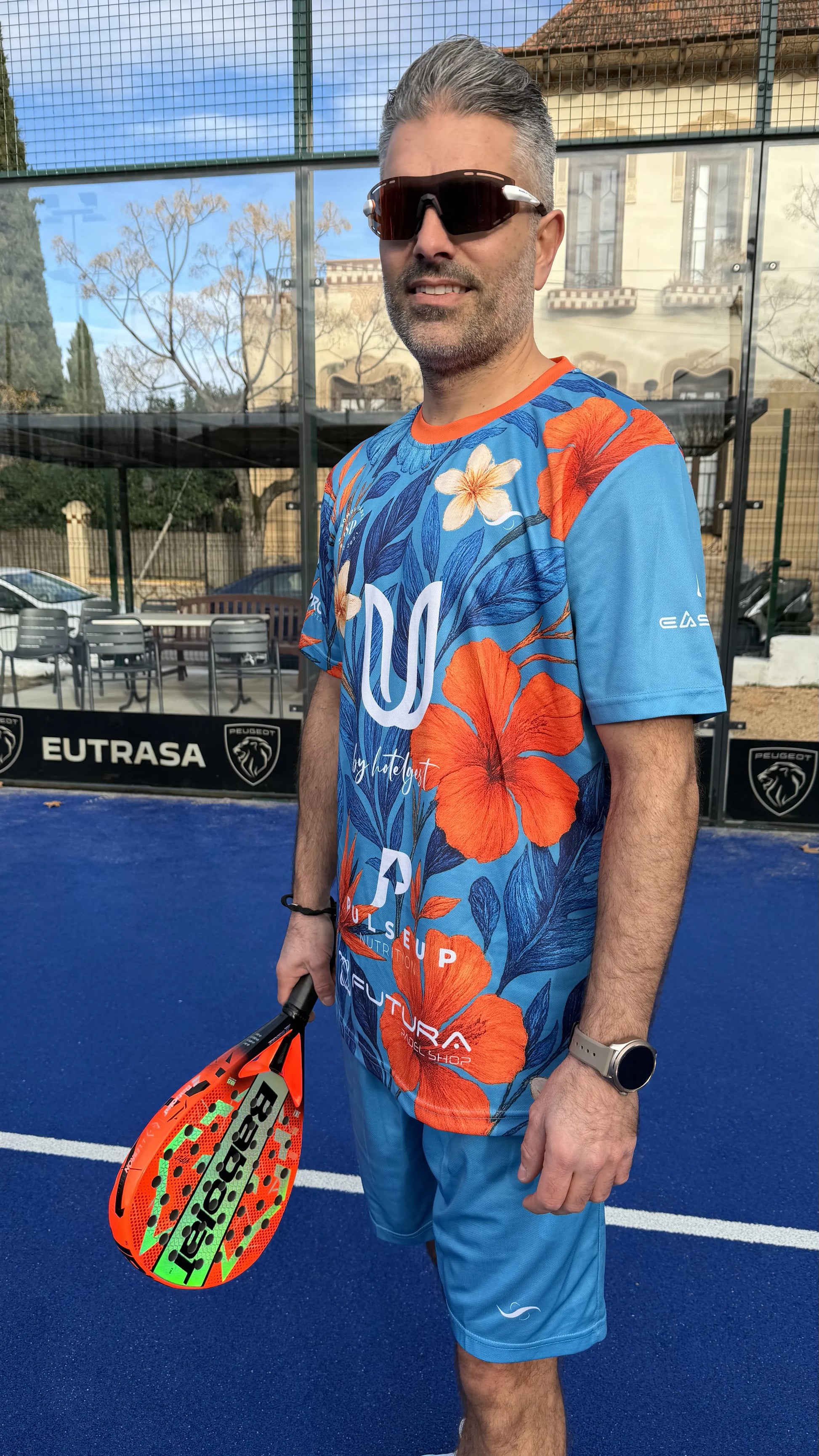 Camiseta de Pádel Estampado Floral - Edición Especial "Somos Padel" - Sarposhop